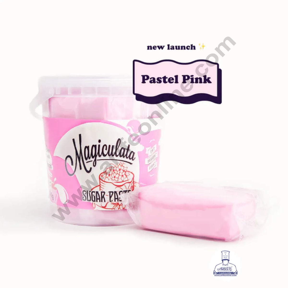 Magiculata Sugar Paste 1 Kg - Pastel Pink (MOQ 6 KG ) (RLF)