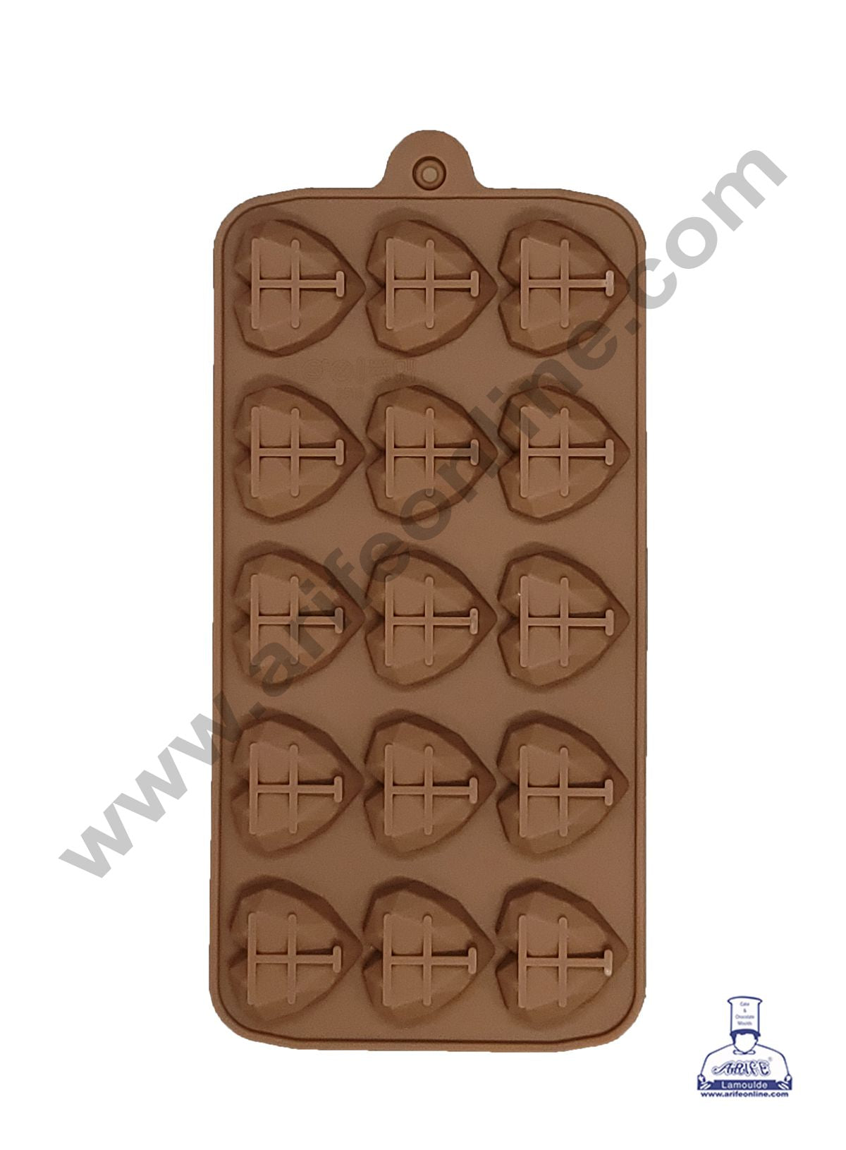 Cake Decor Silicon 15 Cavity Heart Pinata Chocolate Mould, Jelly Candy Mould