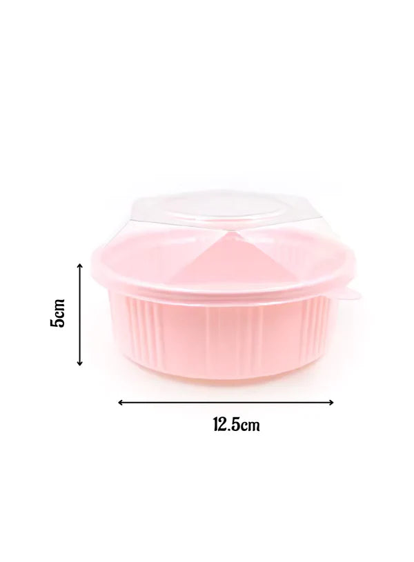 5 Pcs Pvc Container Round With Diamond Lid | Dessert Package (SB-ZY050)  (MOQ 100 PCS)(AO.5)