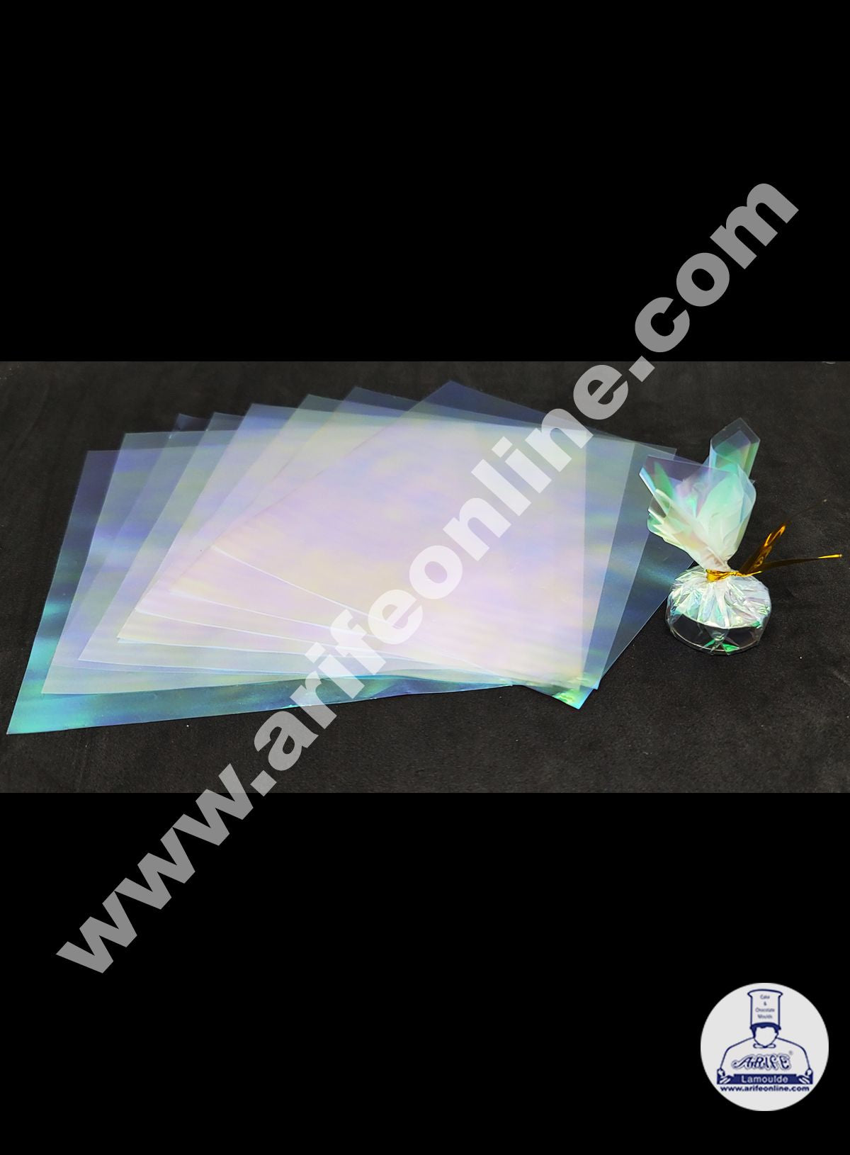 Cake Decor Transparent Rainbow Chocolate Wrapper