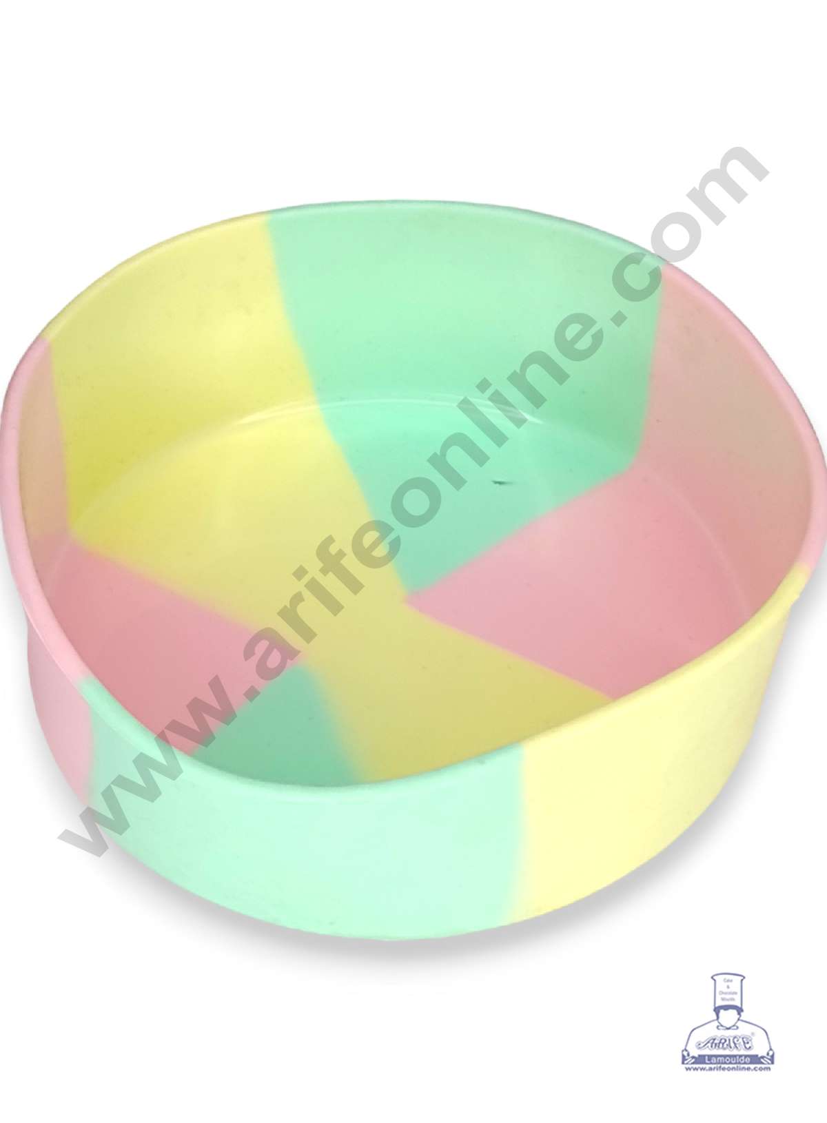 Small Round Rainbow Silicone Mould Silicon Muffin Mold SB-ZU186 (MOQ 12 PCS)