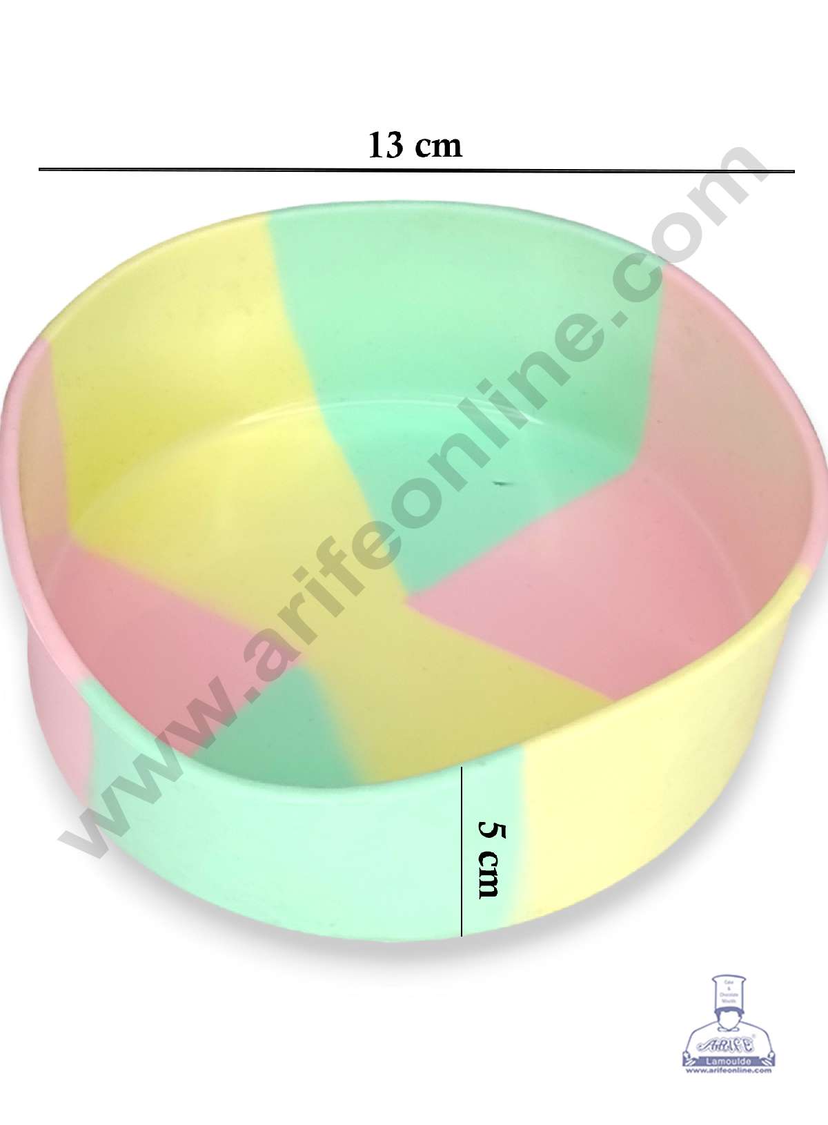 Small Round Rainbow Silicone Mould Silicon Muffin Mold SB-ZU186 (MOQ 12 PCS)
