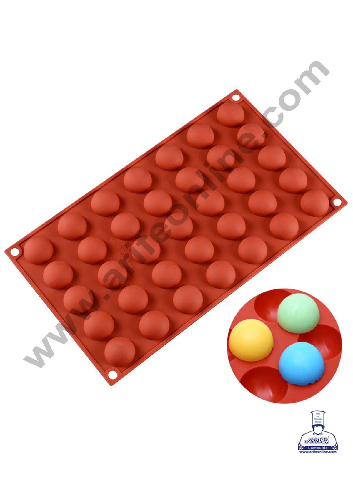 Cake Decor 3D 35 Cavity Round Truffle Molds Entremet Chocolate Mould Mousse Mold