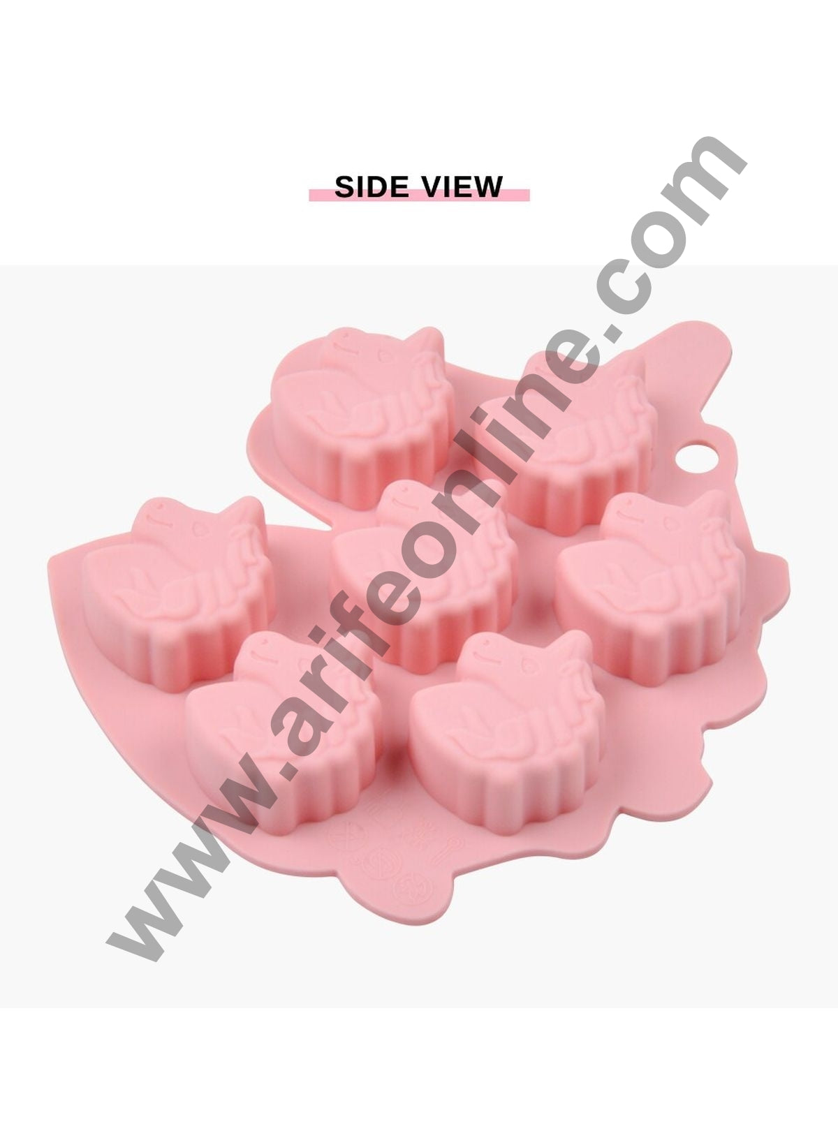 Cake Decor 7 Cavity Silicone Unicorn Face Shape Silicon Jelly Candy Mould
