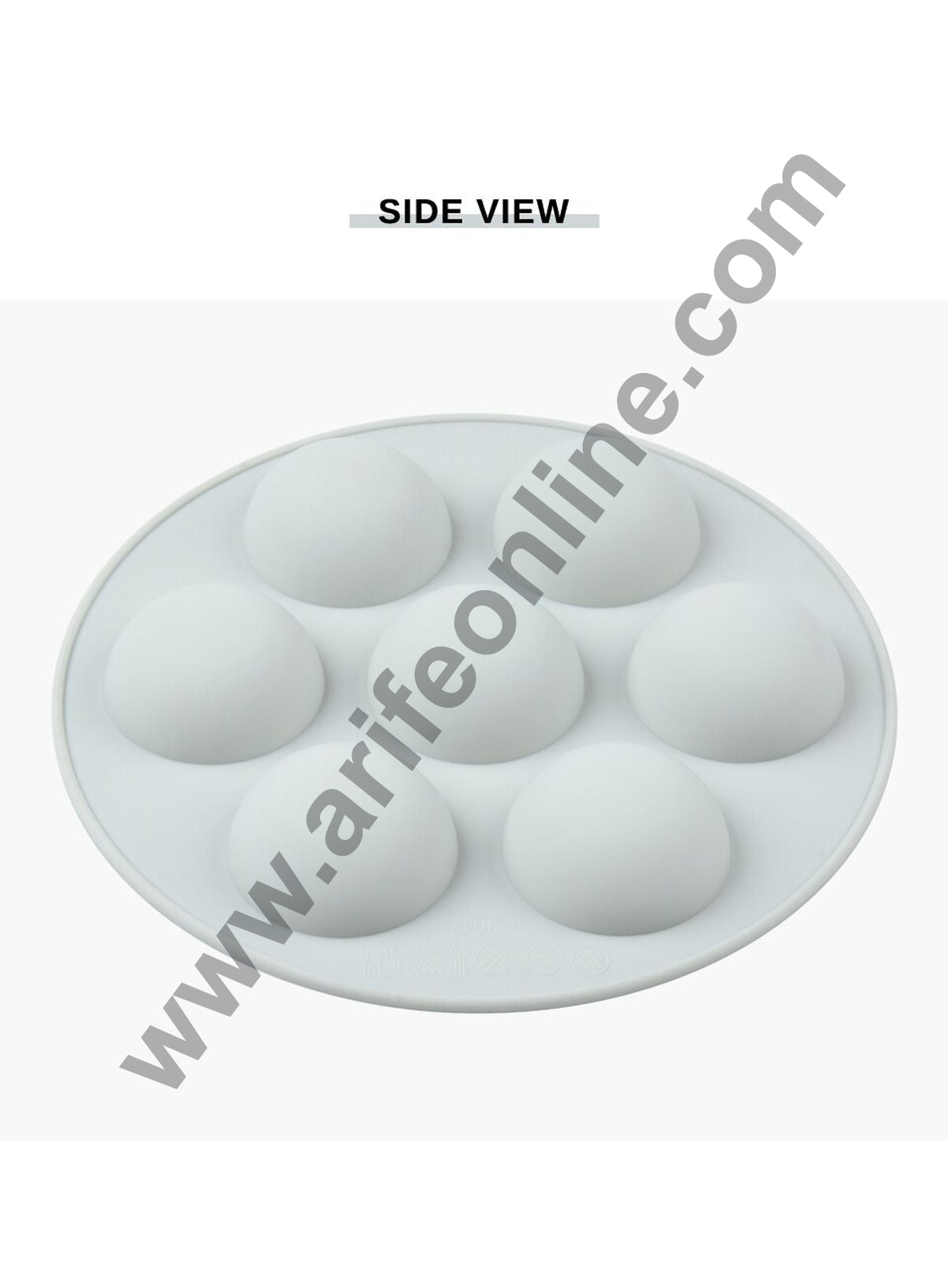 Cake Decor 7 Cavity Chocolate Mould Silicone Basket Ball and Foot Ball Silicon Jelly Candy Mould