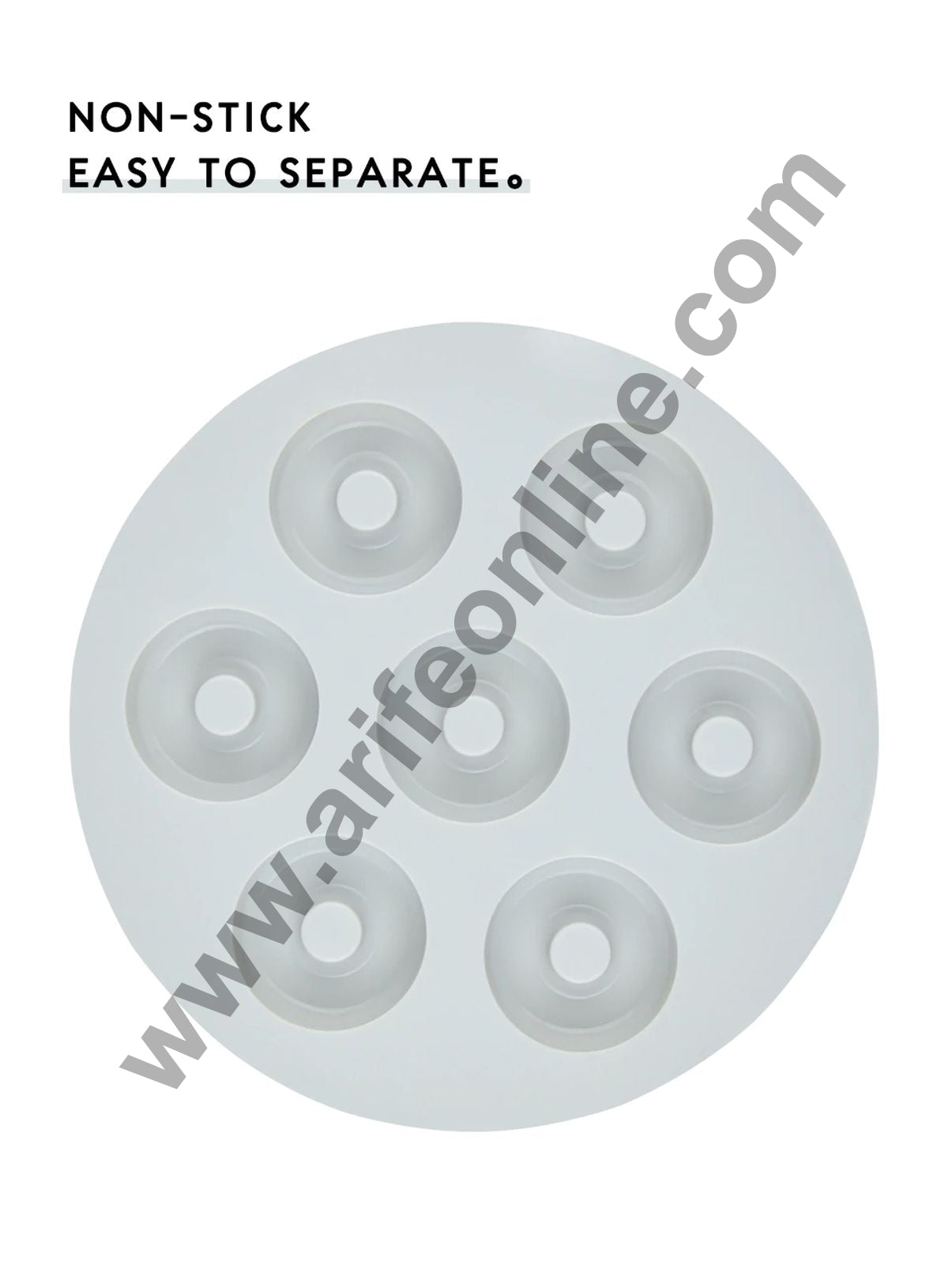 Cake Decor 7 Cavity Chocolate Mould Silicone Mini Donut Polo Silicon Jelly Candy Mould