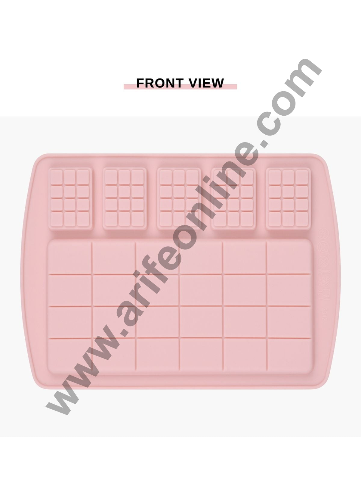 Cake Decor 6 Cavity Silicone Chocolate Mould Bar Shape and Mini Chocolate Bar Shape Silicon Jelly Candy Mould