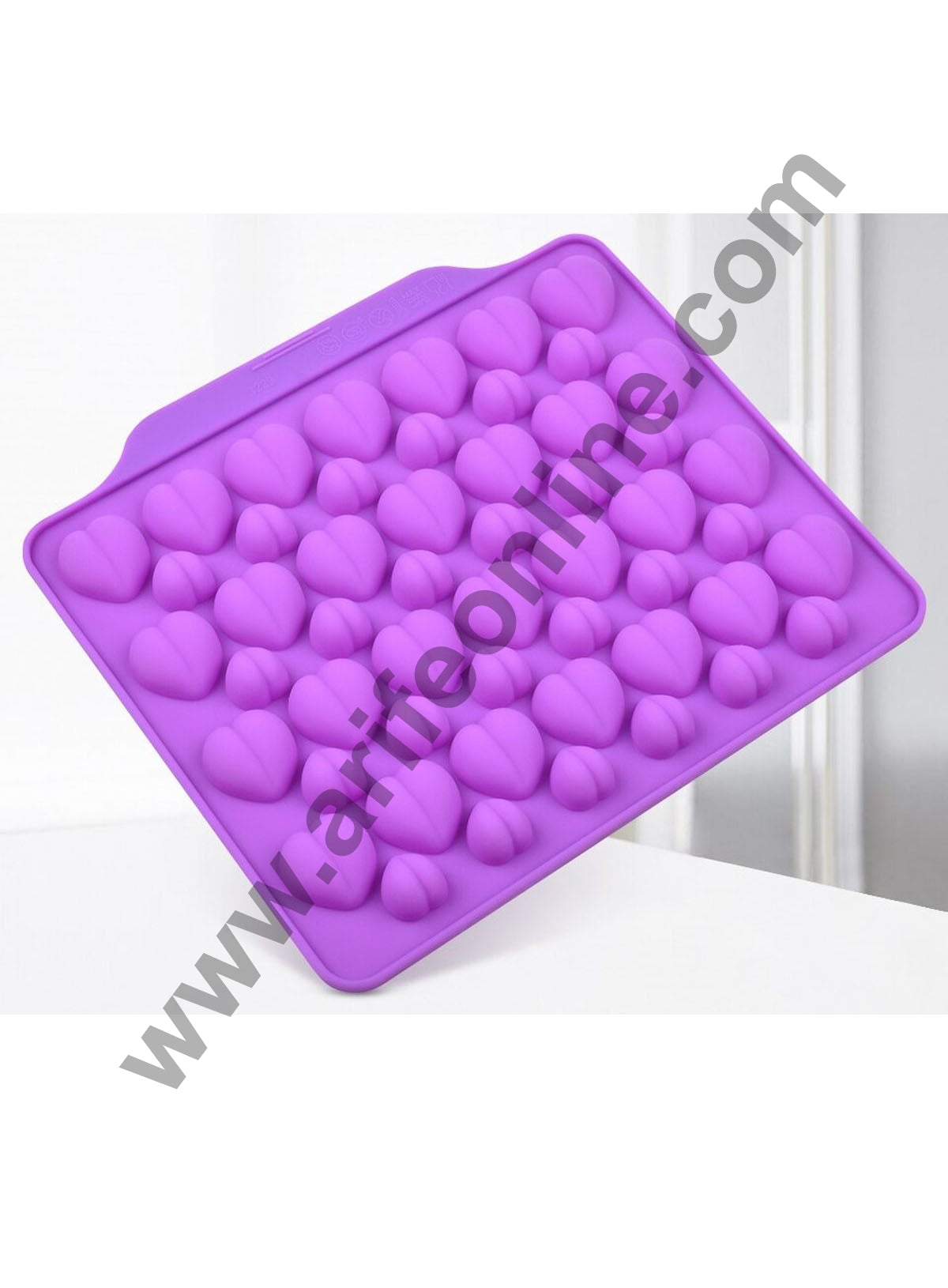 Cake Decor 52 Cavity Silicone Chocolate Mould 3D Cute Mini Valentine Heart Shape Silicon Jelly Candy Mould