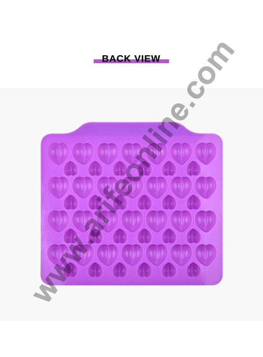 Cake Decor 52 Cavity Silicone Chocolate Mould 3D Cute Mini Valentine Heart Shape Silicon Jelly Candy Mould