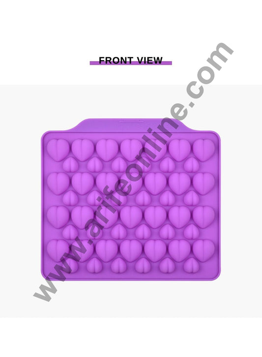Cake Decor 52 Cavity Silicone Chocolate Mould 3D Cute Mini Valentine Heart Shape Silicon Jelly Candy Mould