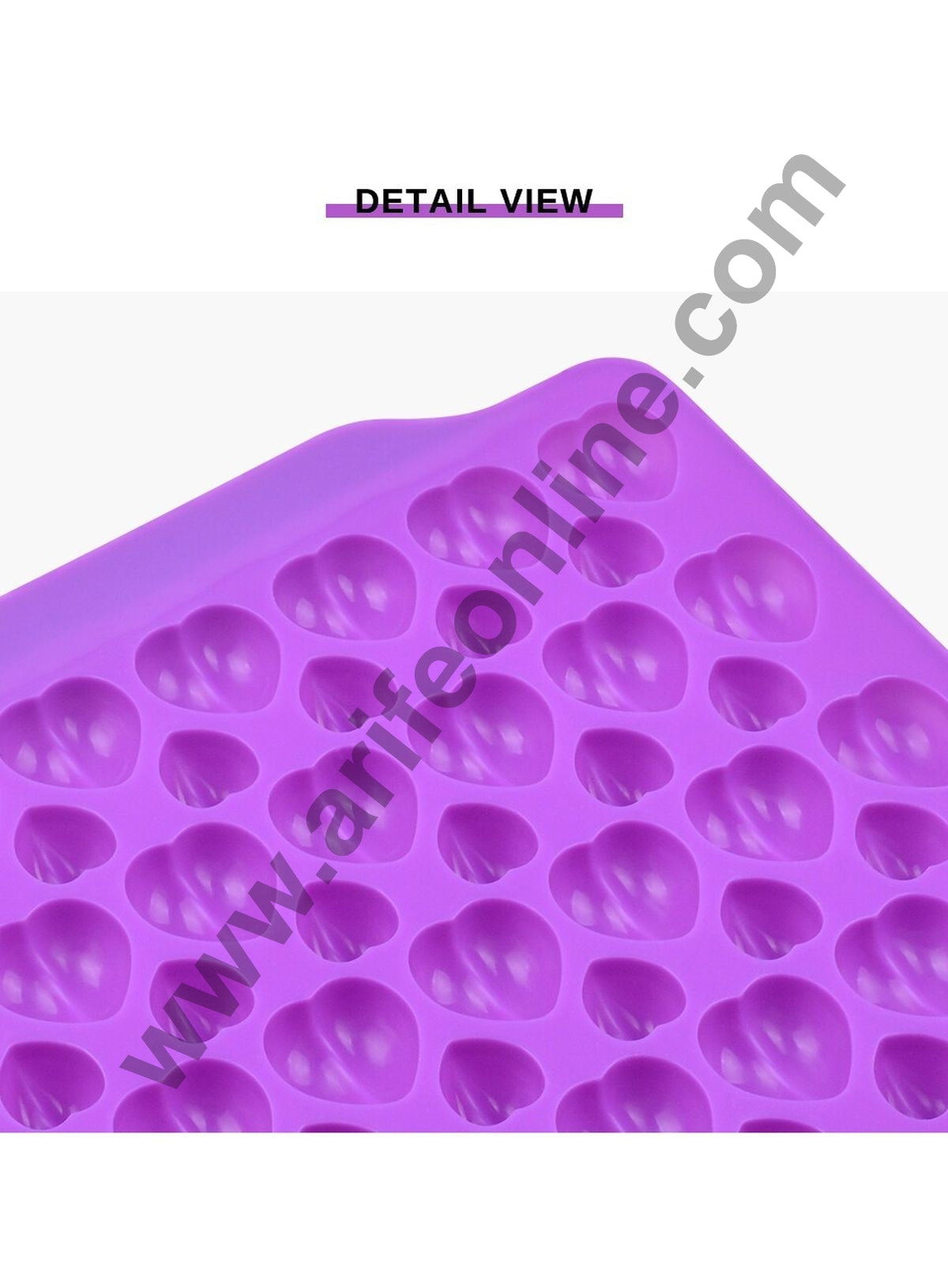 Cake Decor 52 Cavity Silicone Chocolate Mould 3D Cute Mini Valentine Heart Shape Silicon Jelly Candy Mould