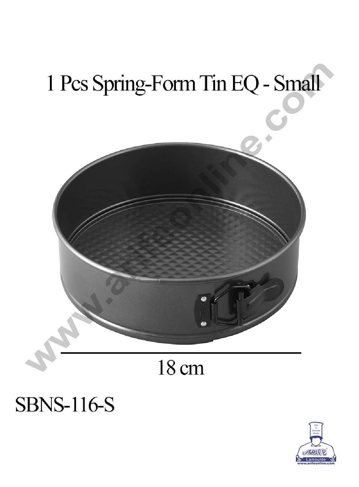 SPRINGFORM TIN EQ 18 CM 1 Pcs (S) SBNS - 116 S (MOQ 12 PCS) (UE)
