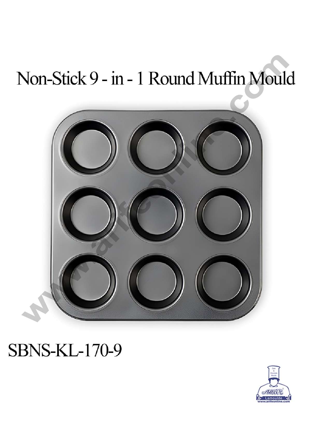 NONSTICK 9IN1 ROUND MUFFIN SBNS-KL-170-9  (MOQ 12 PCS) (UU)