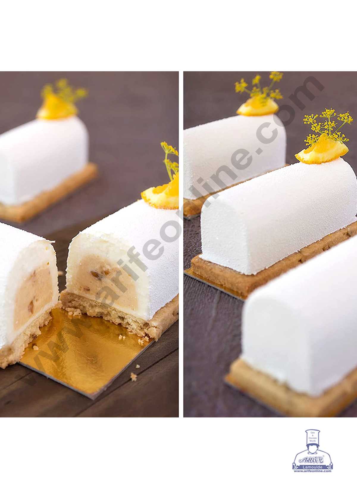 9 Cavity Log Mould Swiss Roll Shape Silicon Muffin Mould, Candy Pastries Molds 9  (MOQ 12 PCS)
