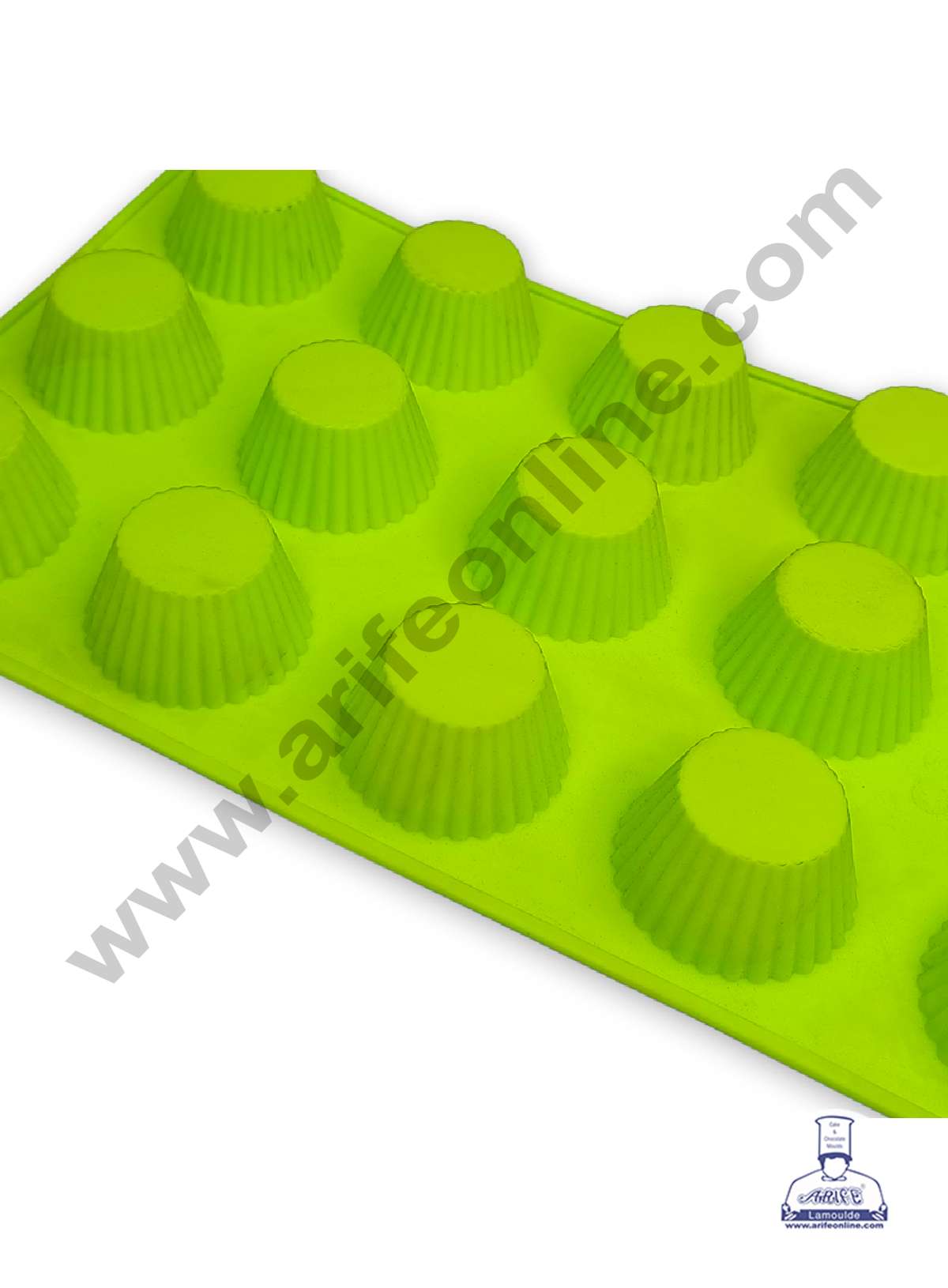 15 Cavity Mini Muffin Shape Silicone Mould | Soap Mould | Baking Mould - SBSM-ck5-7104 (MOQ 12 PCS)