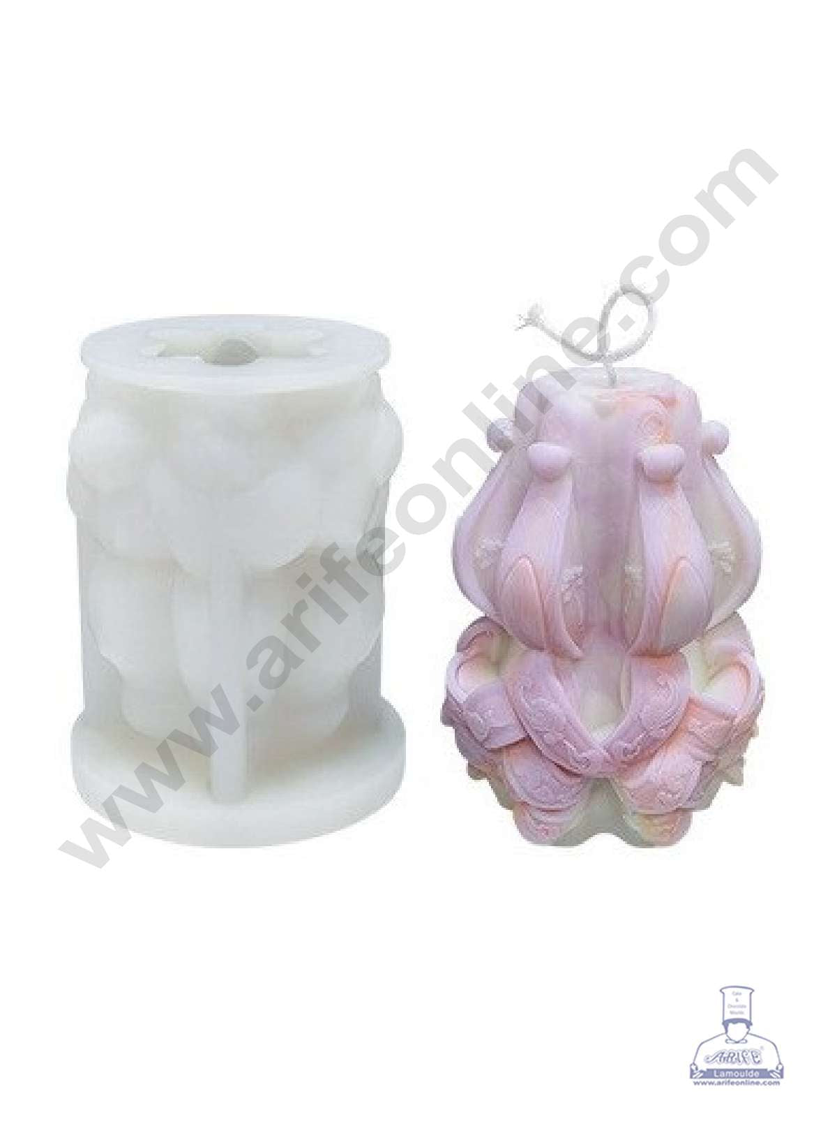 3D Silicon 1 Cavity Carved Root Shape Silicon Candle Mould, Silicon Soap Mould, Handmade Decorative Soap Ornament Making SBSP-DYF6986 ( MOQ 12 PCS)  (IUD)