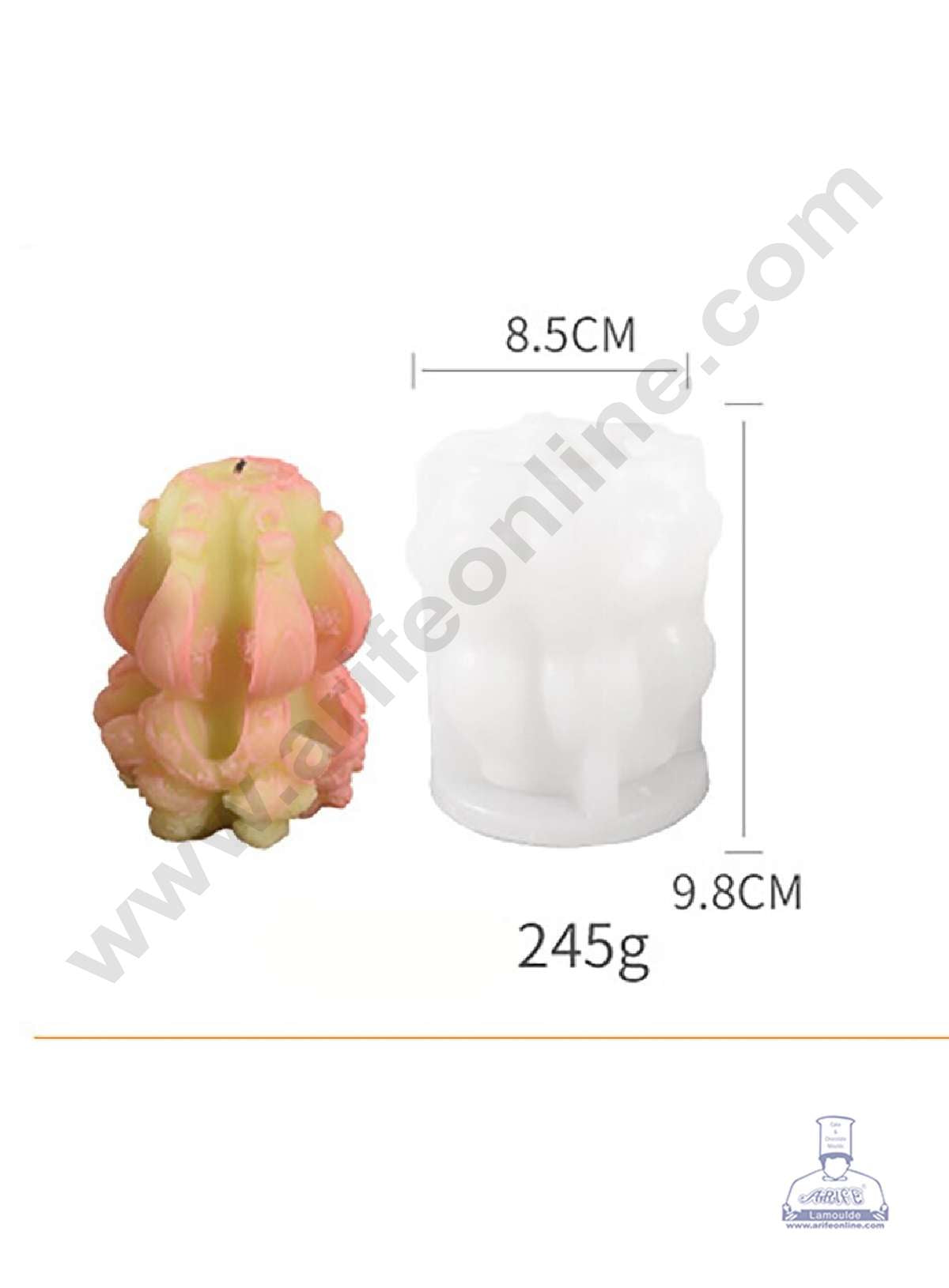 3D Silicon 1 Cavity Carved Root Shape Silicon Candle Mould, Silicon Soap Mould, Handmade Decorative Soap Ornament Making SBSP-DYF6986 ( MOQ 12 PCS)  (IUD)