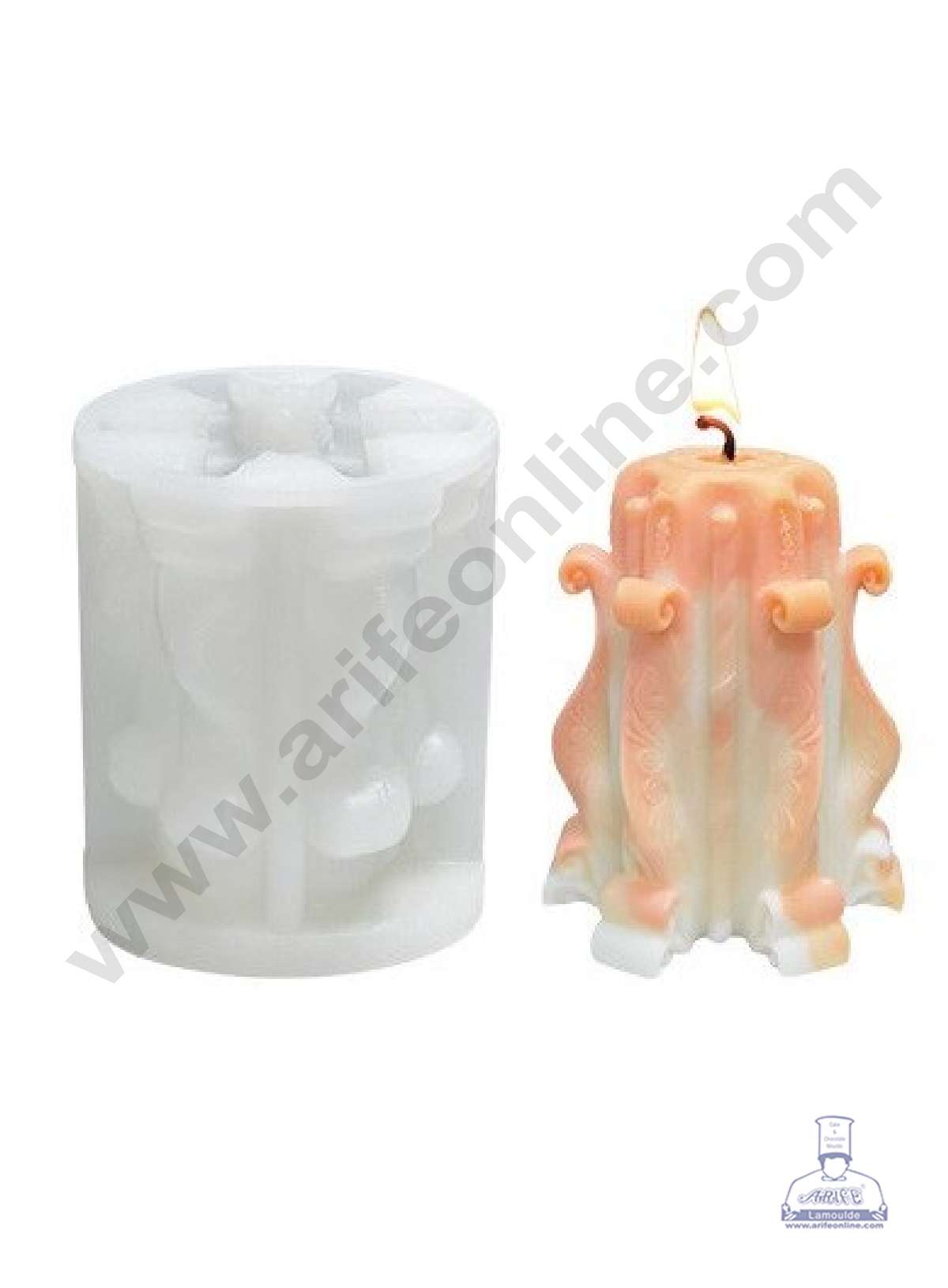 3D Silicon 1 Cavity Carved Root Shape Silicon Candle Mould, Silicon Soap Mould, Handmade Decorative Soap Ornament Making SBSP-DYF6987 (MOQ 12 PCS) (IUD)