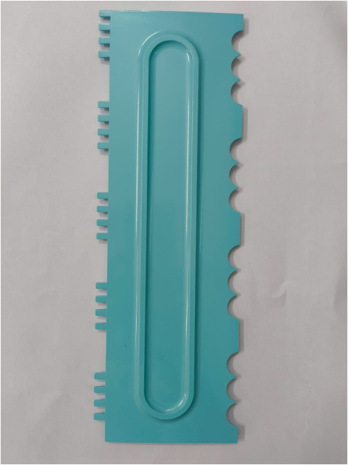 Plastic Icing Comb Scraper Smoother Icing Fondant Cake Decorating Tool (B-9953/1/2)  (MOQ 12 PCS)
