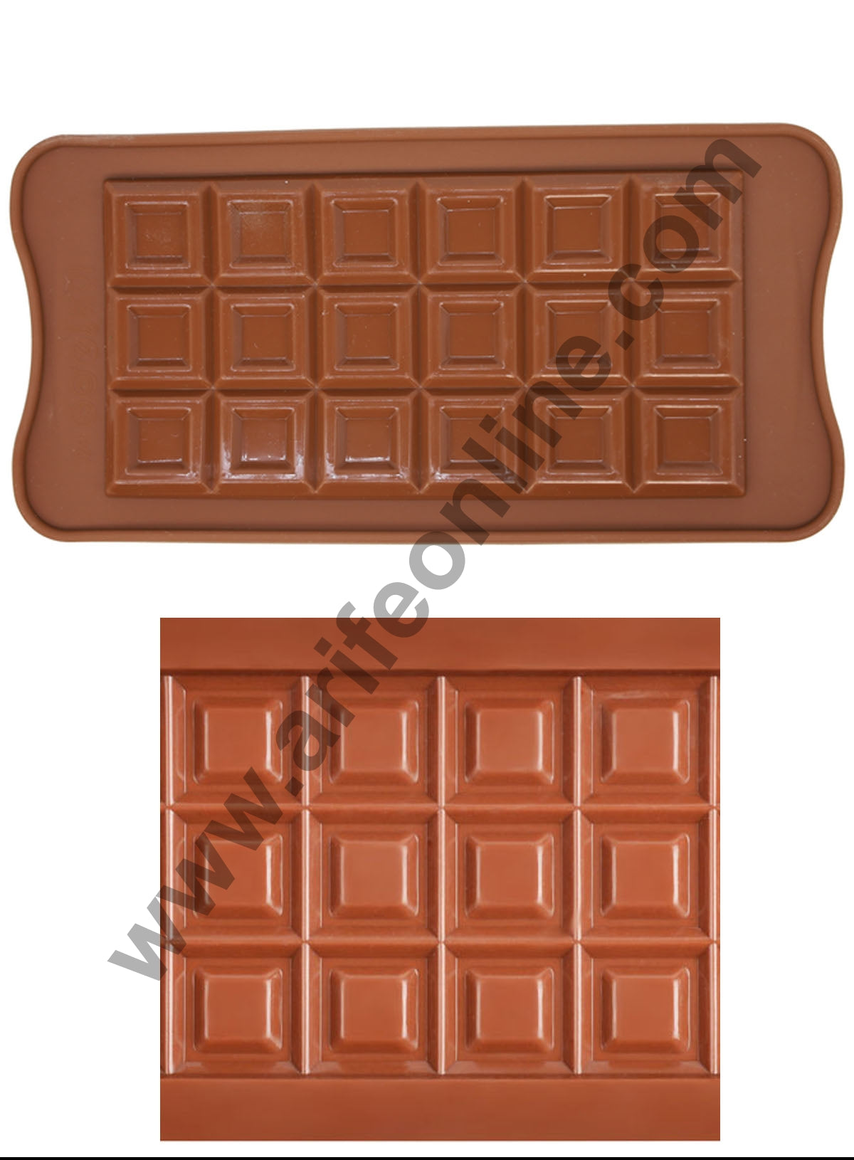 Cake Decor 1 Cavity Square Dairy Milk Chocolate Bar Shape Silicone Chocolate Mould