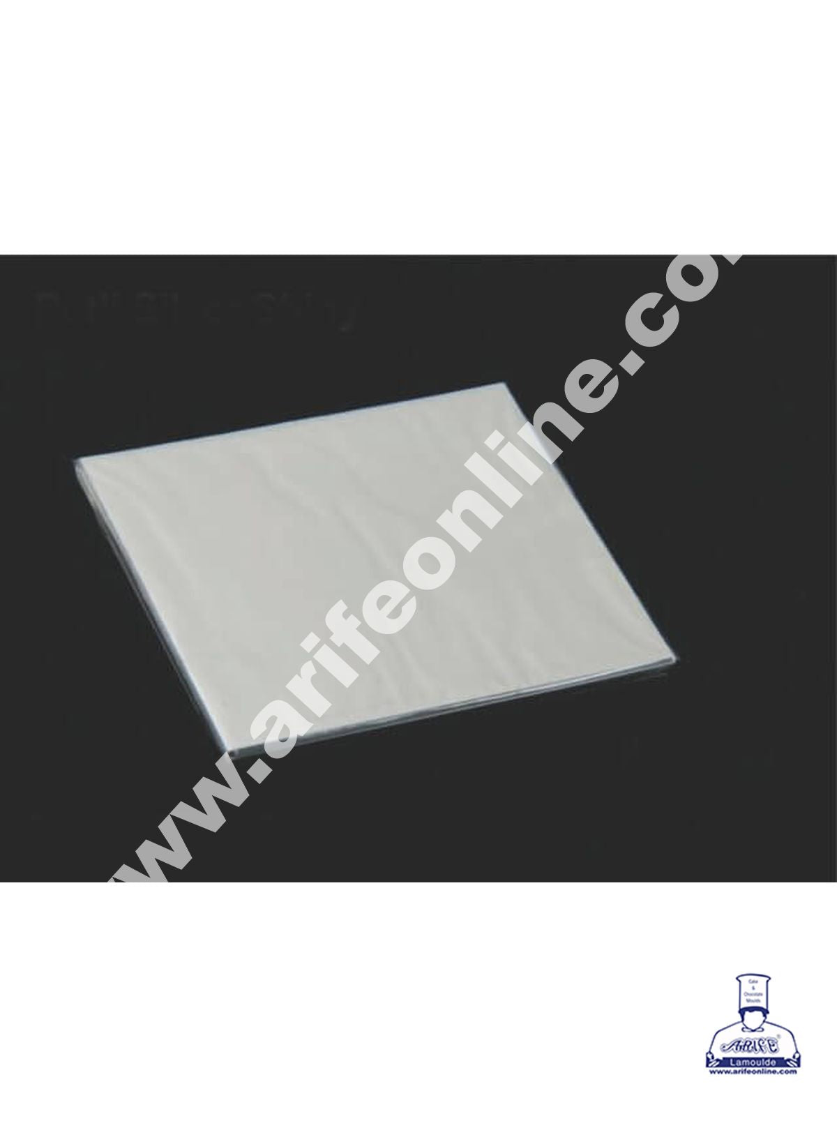 Cake Decor Metallic Plastic Chocolate Wrapper, Silver