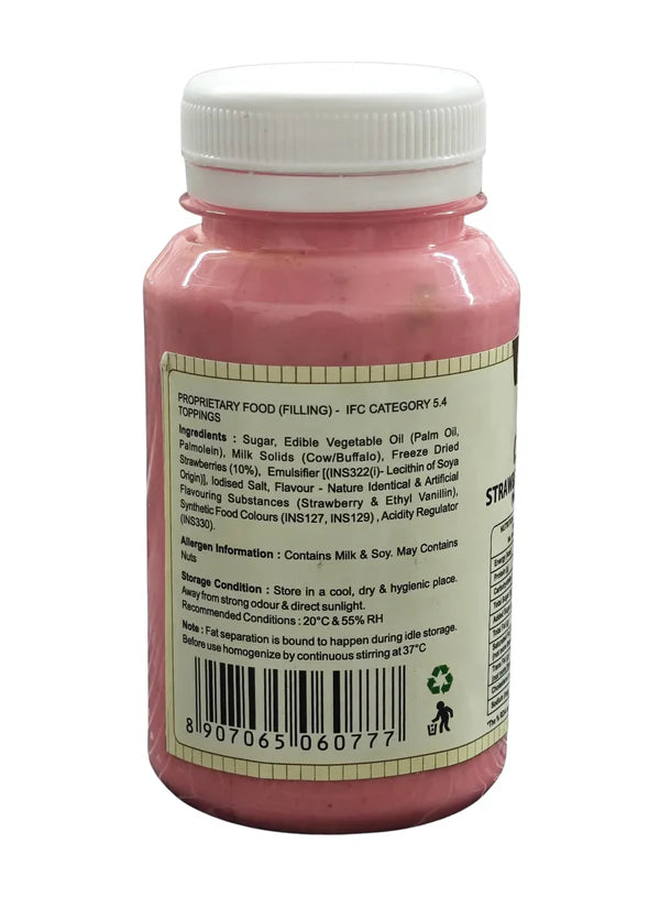 Chocoville Strawberry Infused Filling (200gm) - Dessert decorating and topping - (SB-BV-SIF) (MOQ 12 PCS)