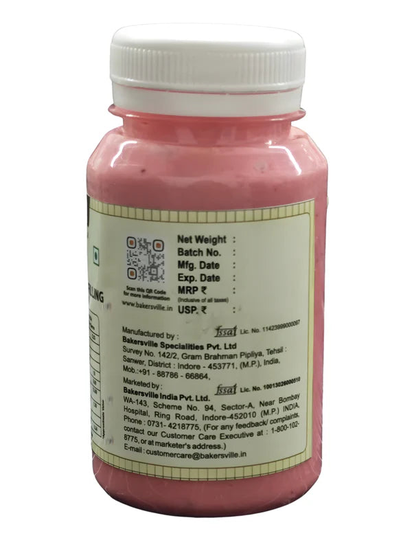 Chocoville Strawberry Infused Filling (200gm) - Dessert decorating and topping - (SB-BV-SIF) (MOQ 12 PCS)