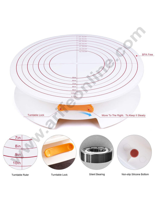 Turntable with Lock Brake Cake Decorating Stand (30 cm) (RUD)