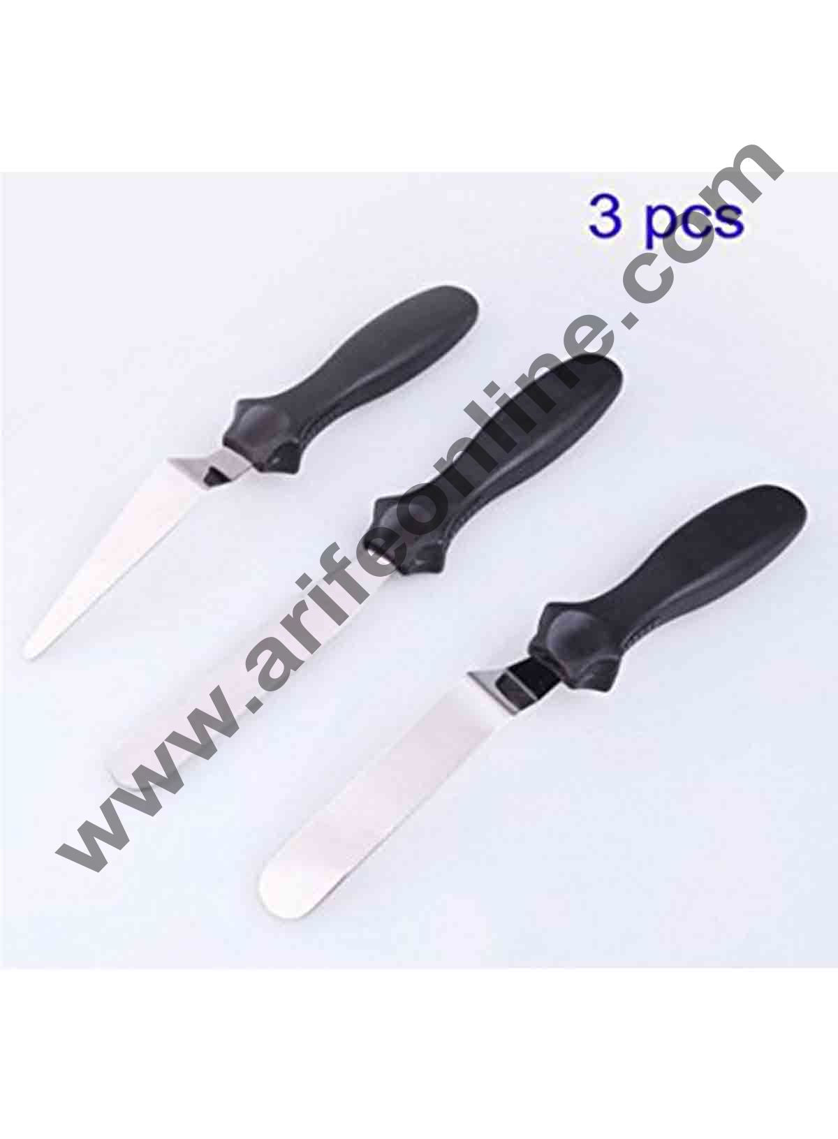 Cake Decor 3 in 1 Stainless Steel Multi-function Cake Knife Cake Spatula Palette Angular Tool