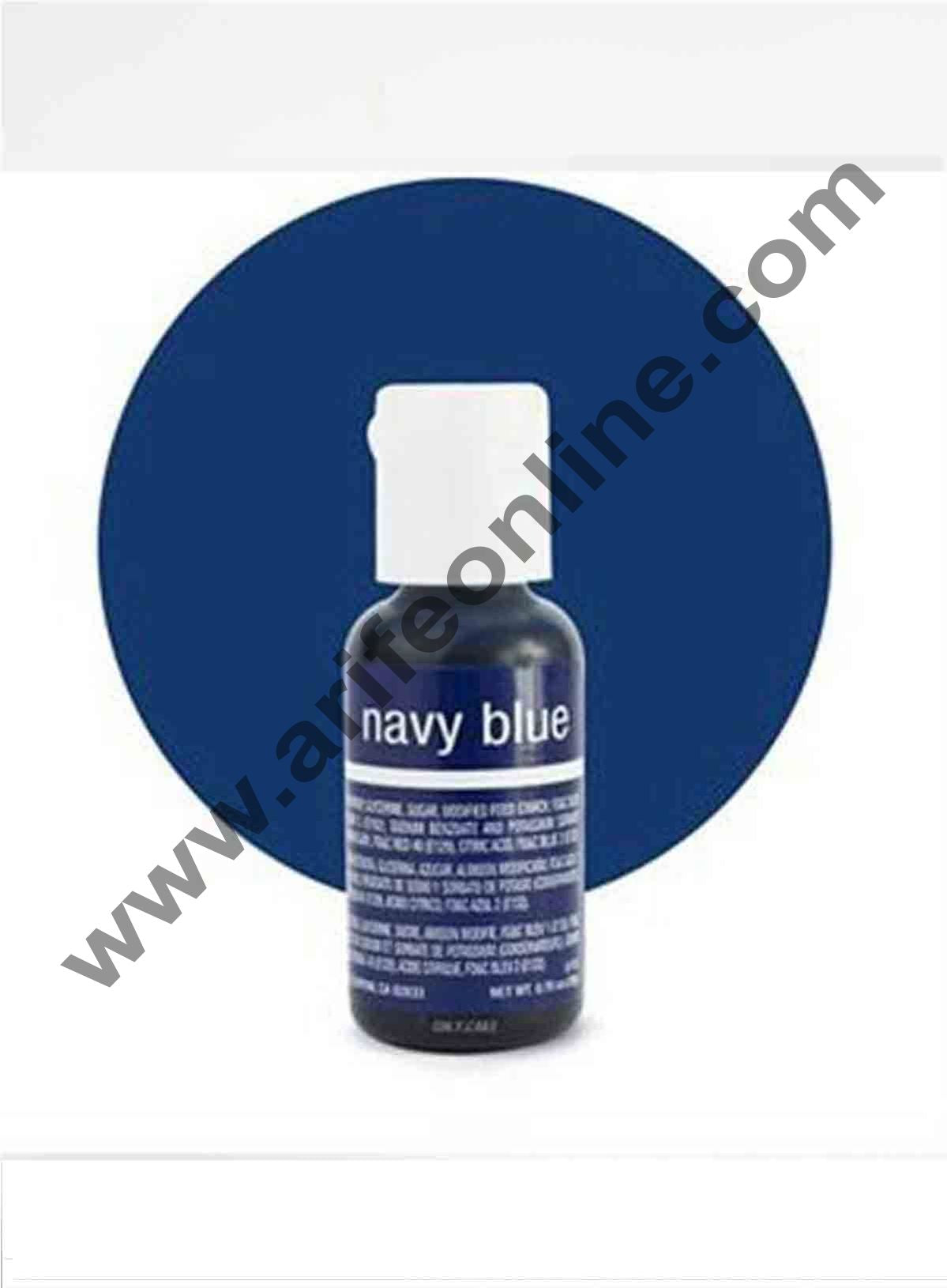 ChefMaster Liqua-Gel Navy Blue .70 oz Food Color (20g)