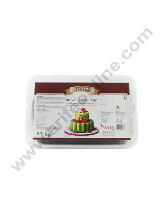 Vizyon Sugar Paste (Fondant) - Brown, 1kg