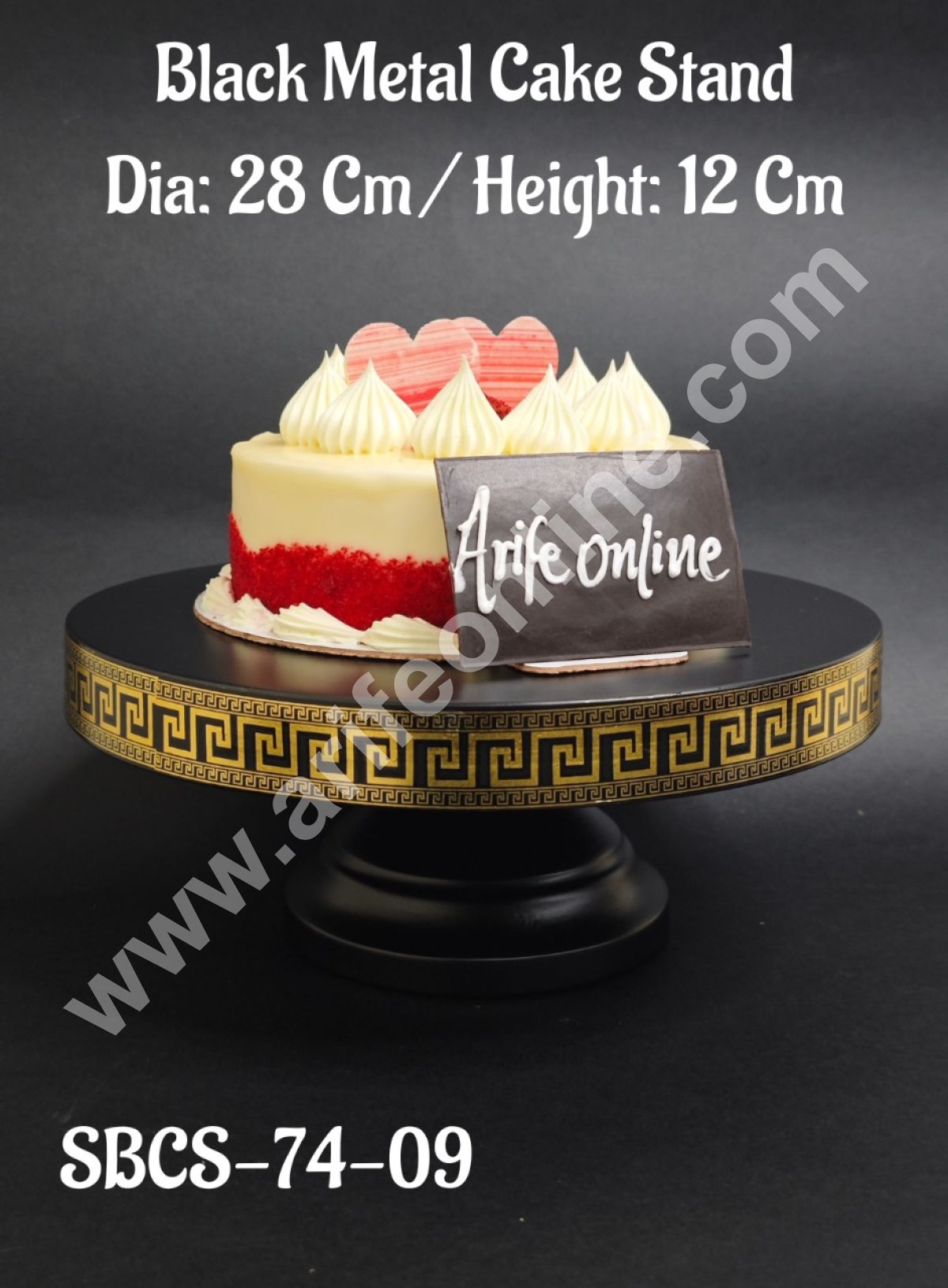 Black Metal Cake Stand  | Dessert Stand | Cupcake Stand (MOQ 6 PCS)