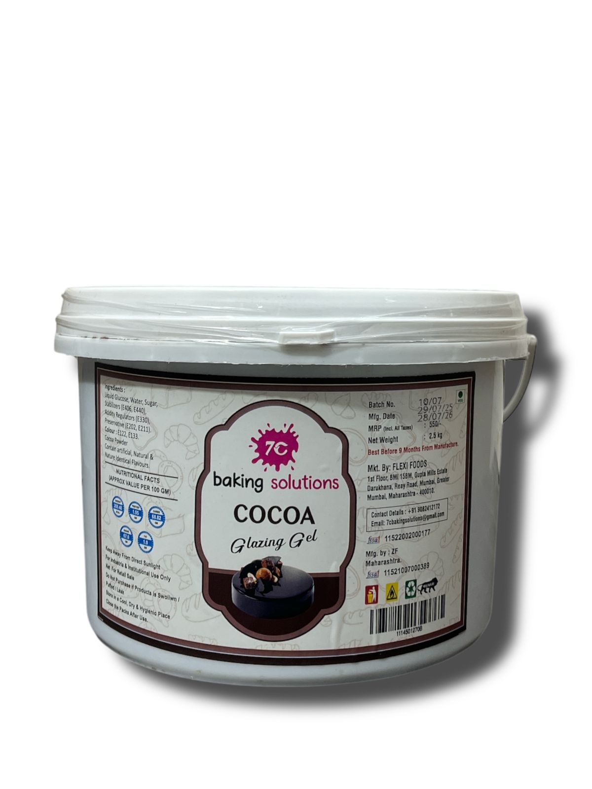 7C Cocoa Glaze (2.5KG)  (MOQ 8 PCS) (IDD)