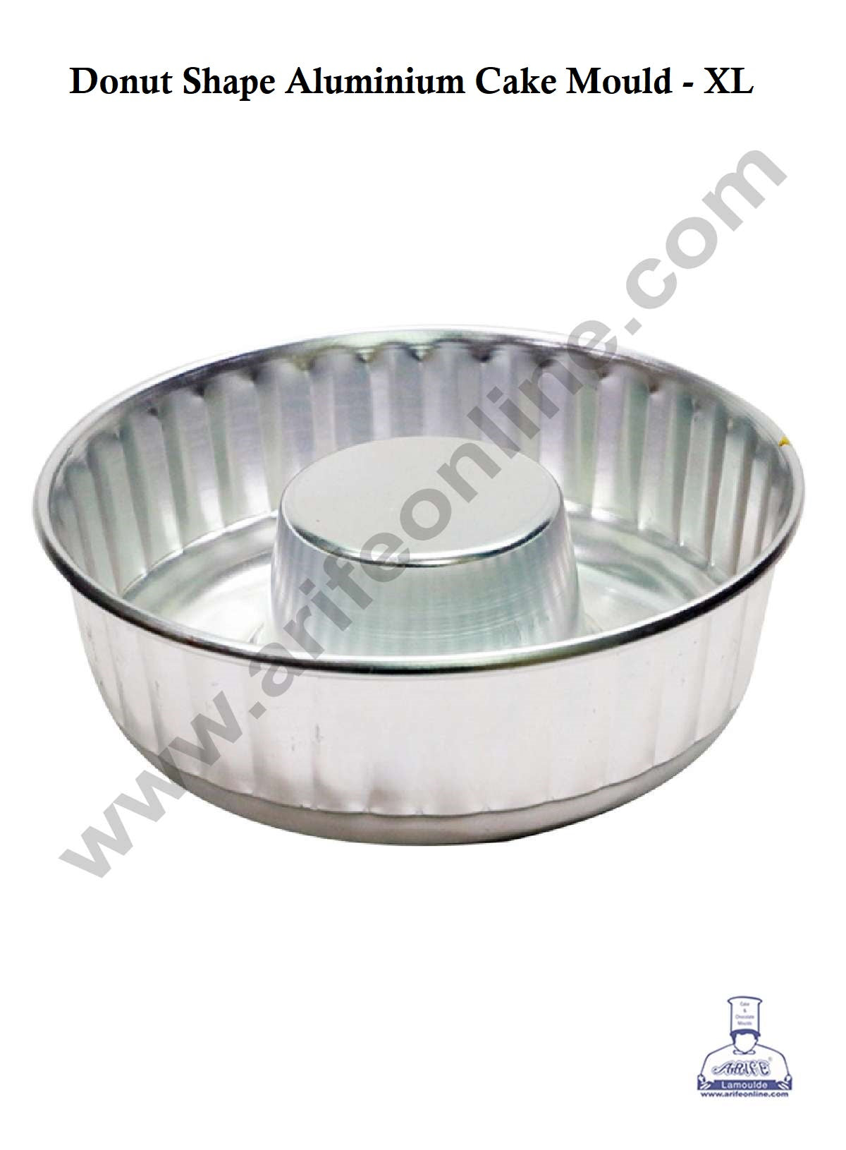 Donut Shape Aluminium Cake Mould - XL ( 25 x 8 cm ) (MOQ 12 PCS)