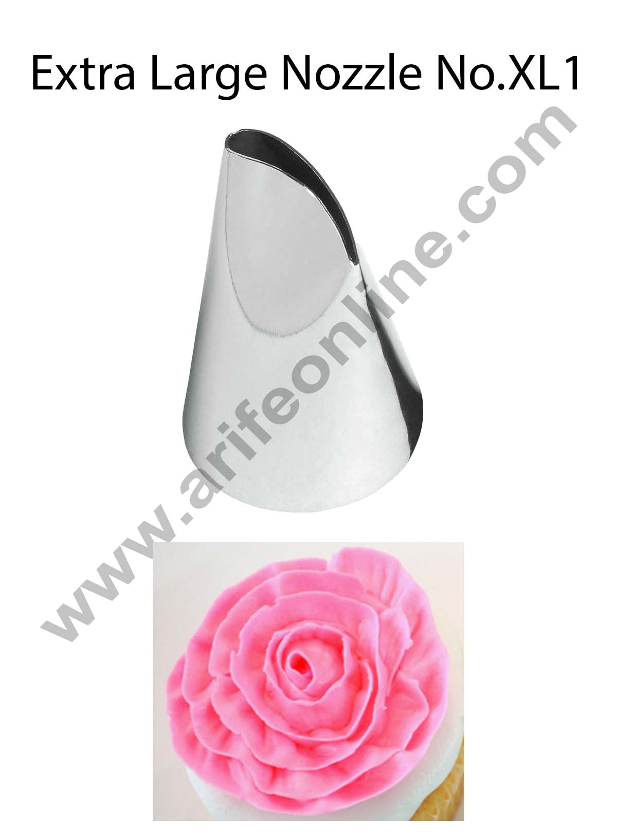 Extra Large Nozzle - No. XL1 Petal Piping Nozzle (MOQ 50 PCS)