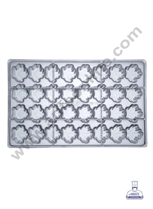 32 Cavity Maple Leaf Shape Polycarbonate Chocolate Mold - ( YBS-128 ) (MOQ 12 PCS) (RRD)