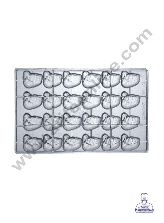 24 Cavity Swan Shape Polycarbonate Chocolate Mold - ( YBS-203 )  (MOQ 12 PCS) (RRD)