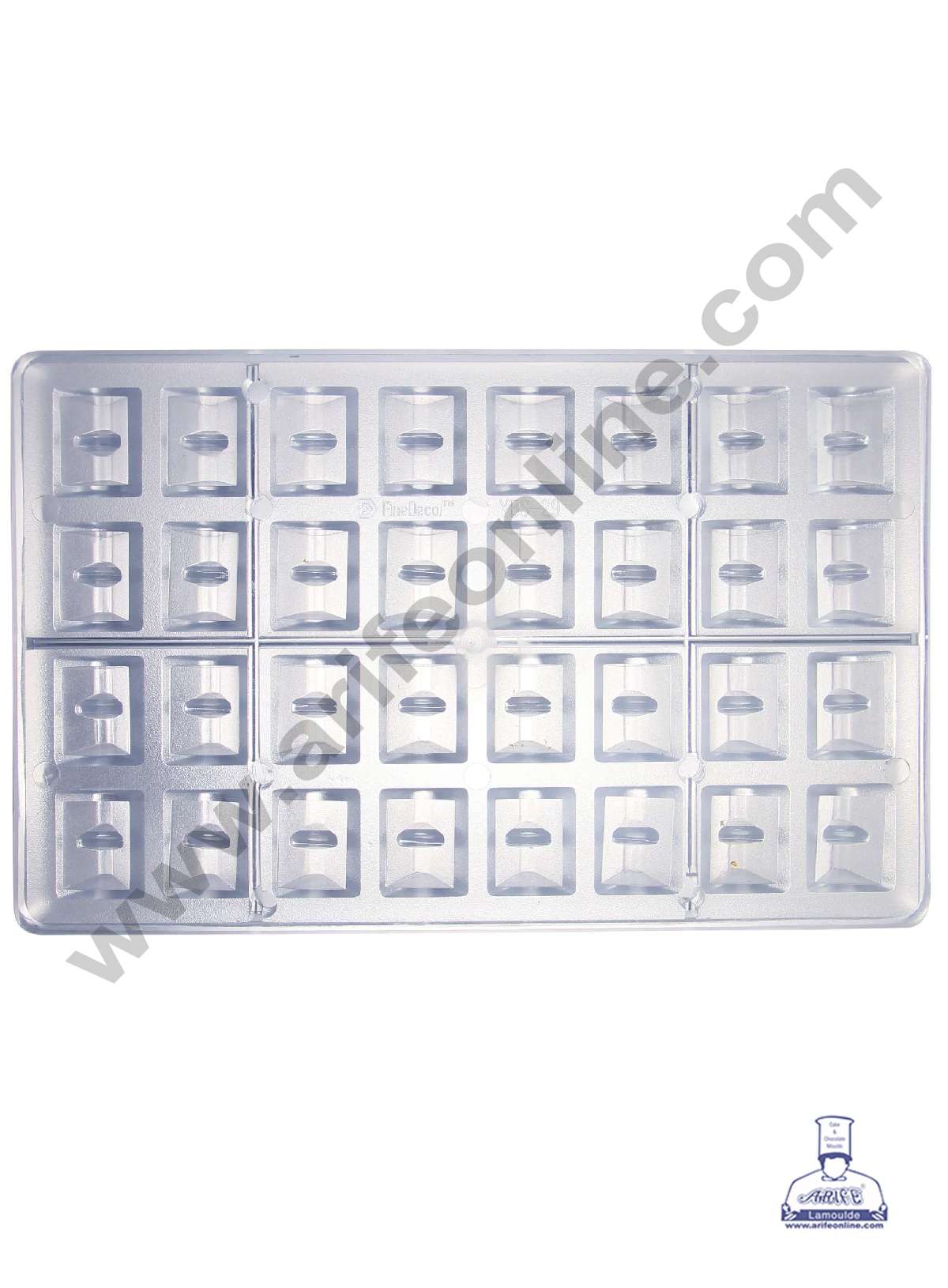 32 Cavity Toblerone Shape Polycarbonate Chocolate Mold - ( YBS-029 ) (MOQ 12 PCS) (RRD)