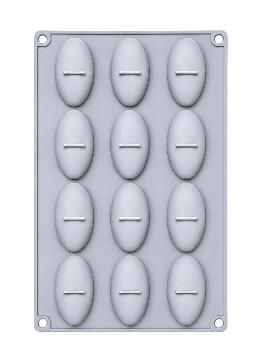 12 Cavity Egg Shape Silicon Mould  (SBSM-11) (MOQ 12 PCS)