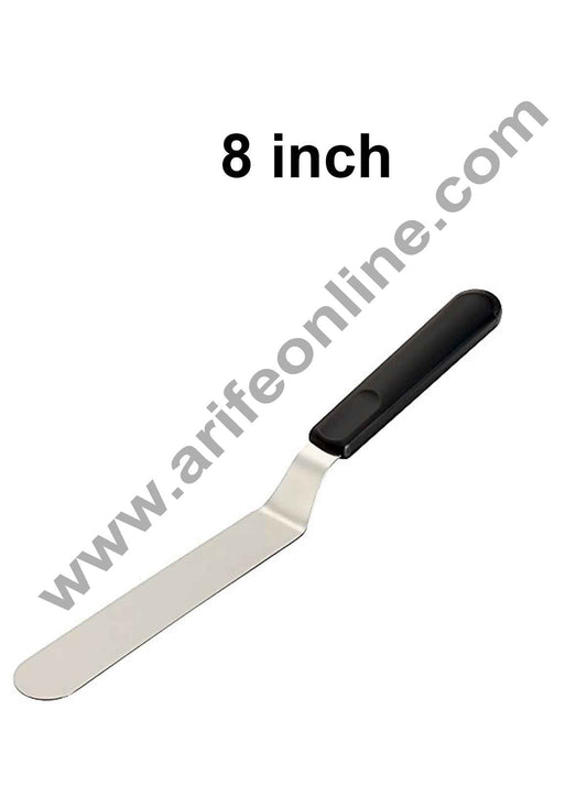 Cake Decor Stainless Steel Cake Angular Bent Palette Knife Icing Spatula - 8 inch/ 1 Piece