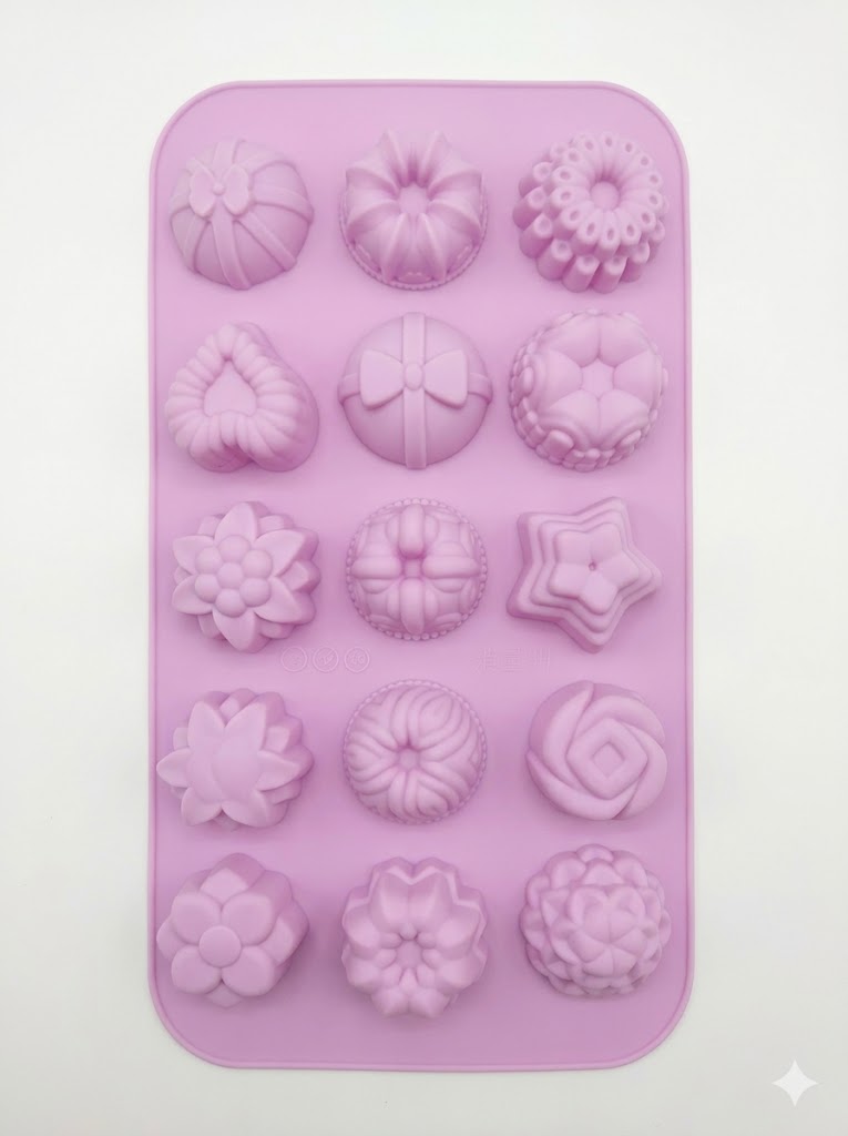 12 Cavity Diverse Flower Silicon Mould (MOQ 12 PCS)