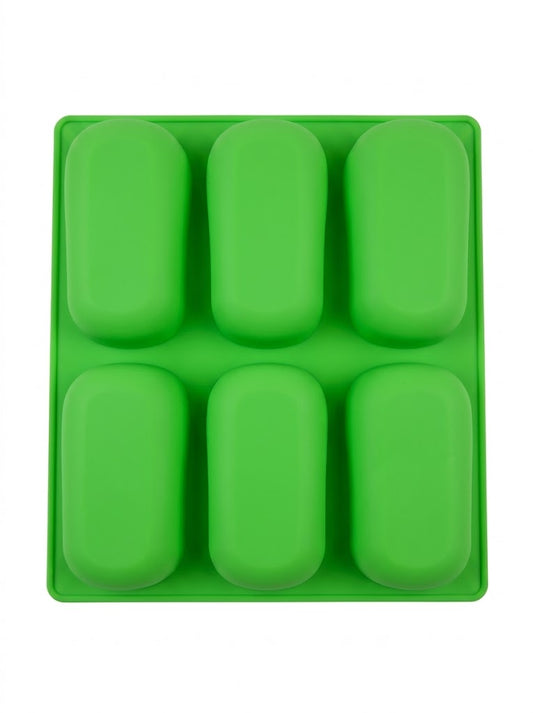 6 Cavity Silicon Soap Mould (MOQ 12 PCS)