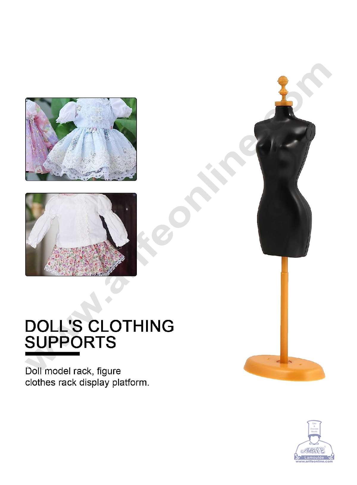 1 PCS BLACK / WHITE WEDDING DRESS MANEQUIN SBTCJ-019-B (MOQ 12 PCS) (FD)