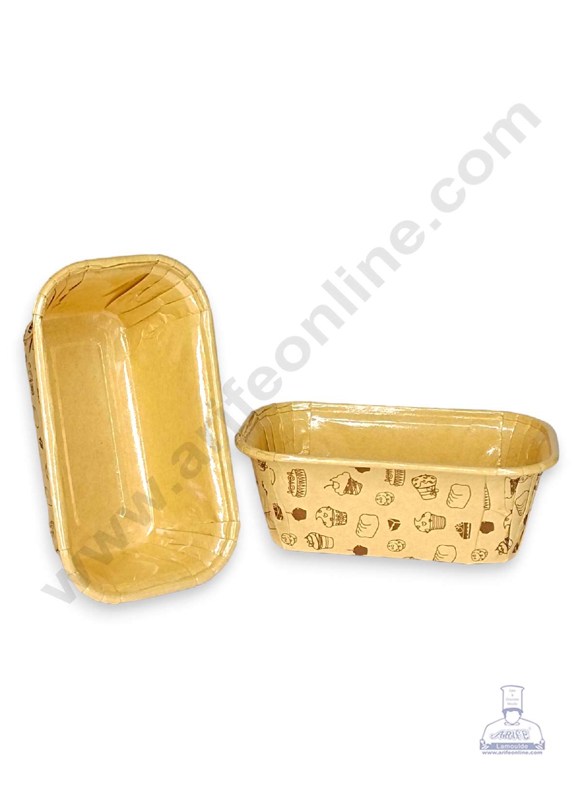 Small Brown Paper Bake and Serve Plum Cake Mold (MOQ 100 PCS)