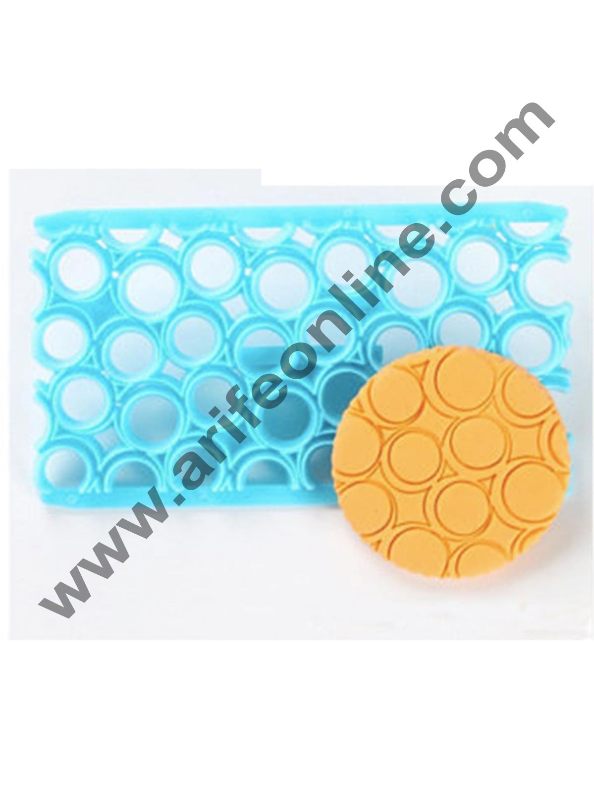 Cake Decor Plastic Round Circle Quilt Mold Embosser Fondant Round Circle Biscuit Mold Cookie Cutter For Cupcake Decoration Cake Decorating Tools