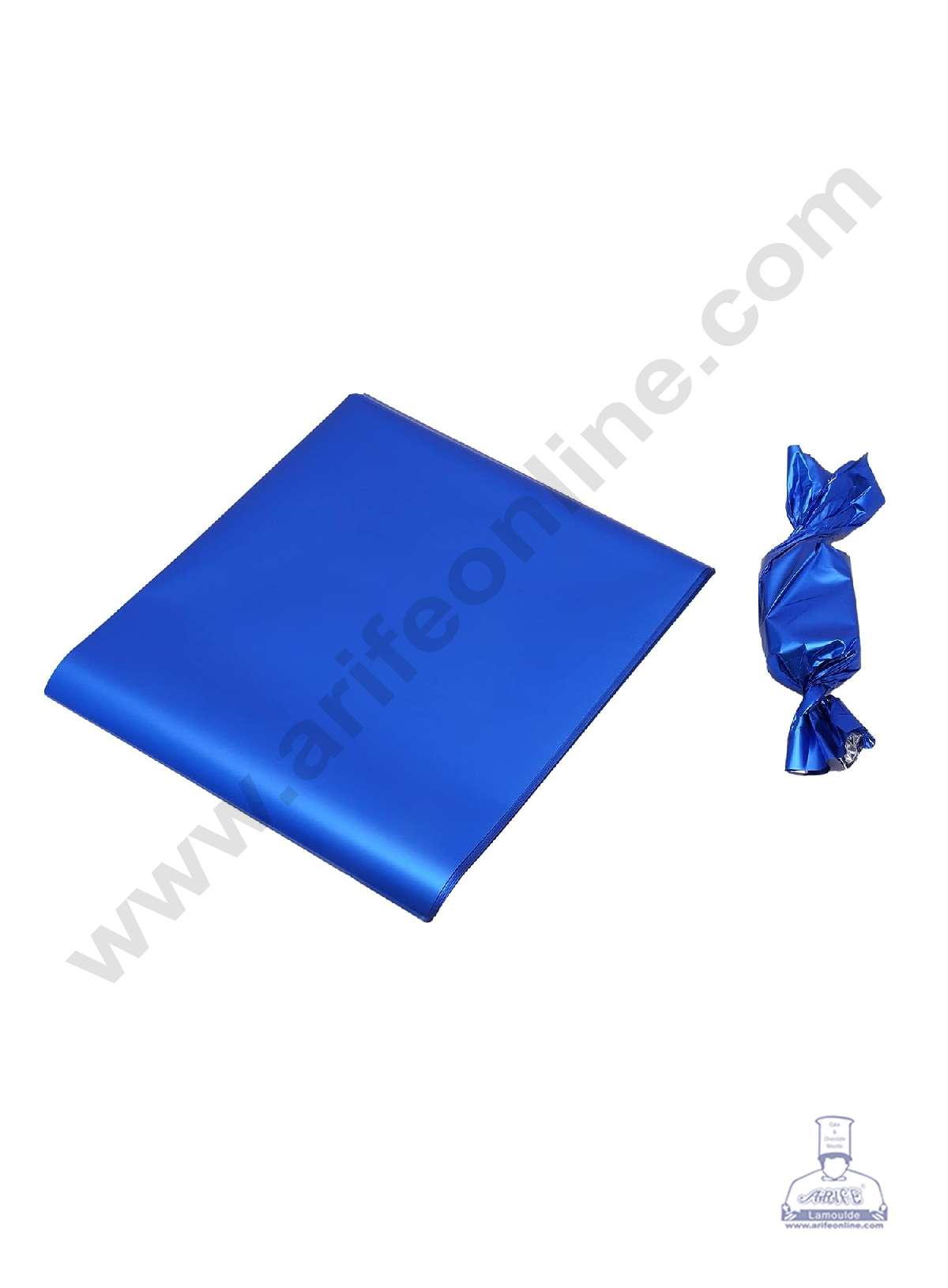 Metallic Plastic Chocolate Wrapper, Dark Blue 200 Pcs Pack (MOQ 12 PACK) (FD)
