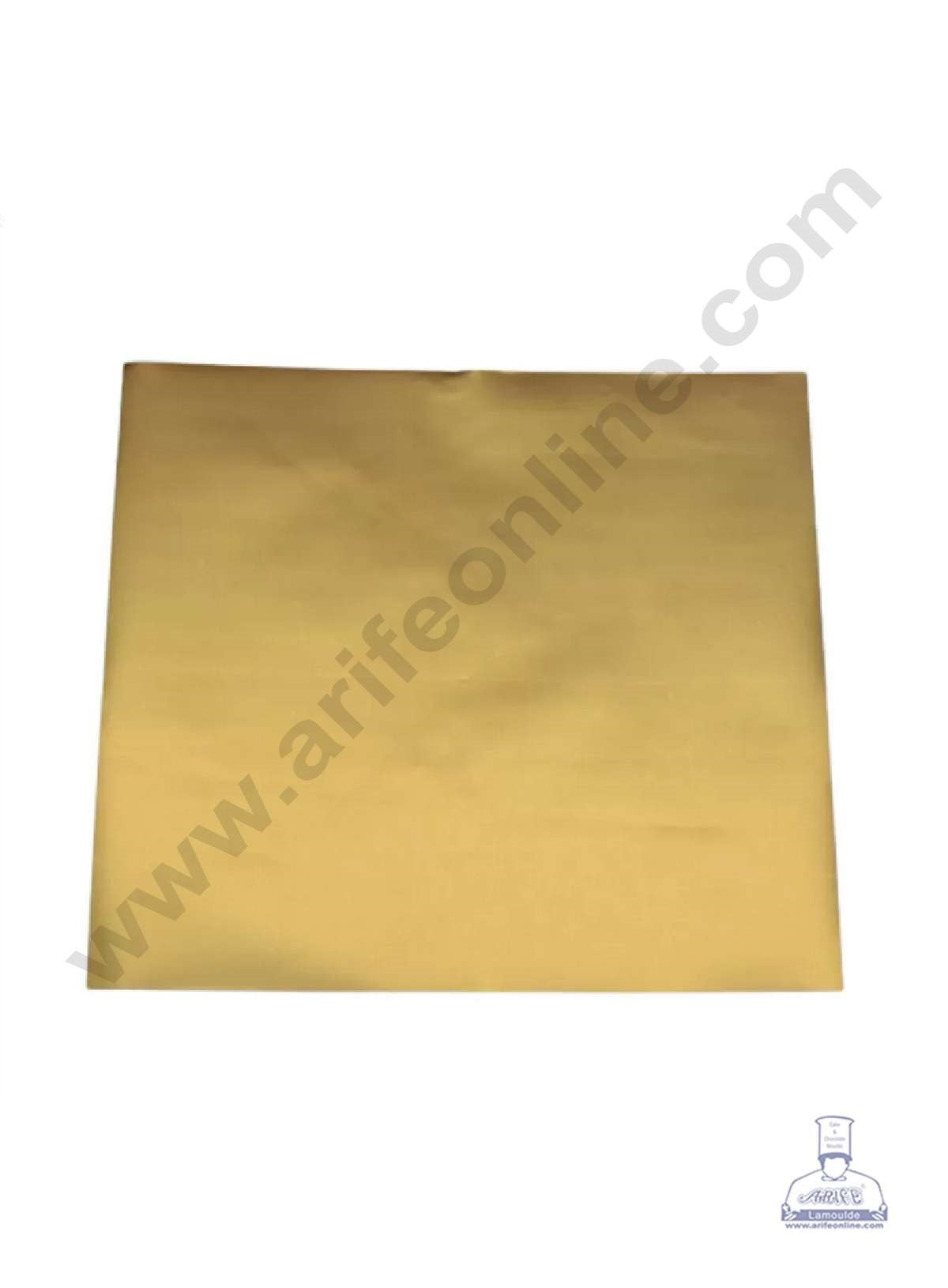 Metallic Plastic Chocolate Wrapper, Dark Gold 200 Pcs Pack (MOQ 12 PACK) (FD)