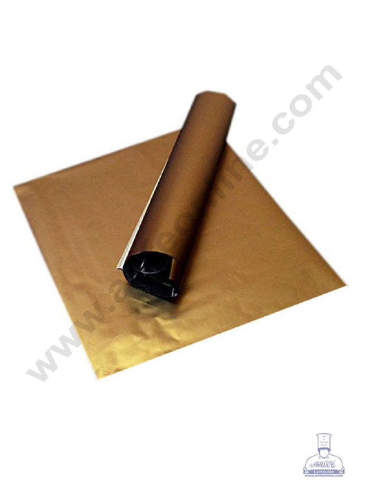 Metallic Plastic Chocolate Wrapper, Dark Gold 200 Pcs Pack (MOQ 12 PACK) (FD)