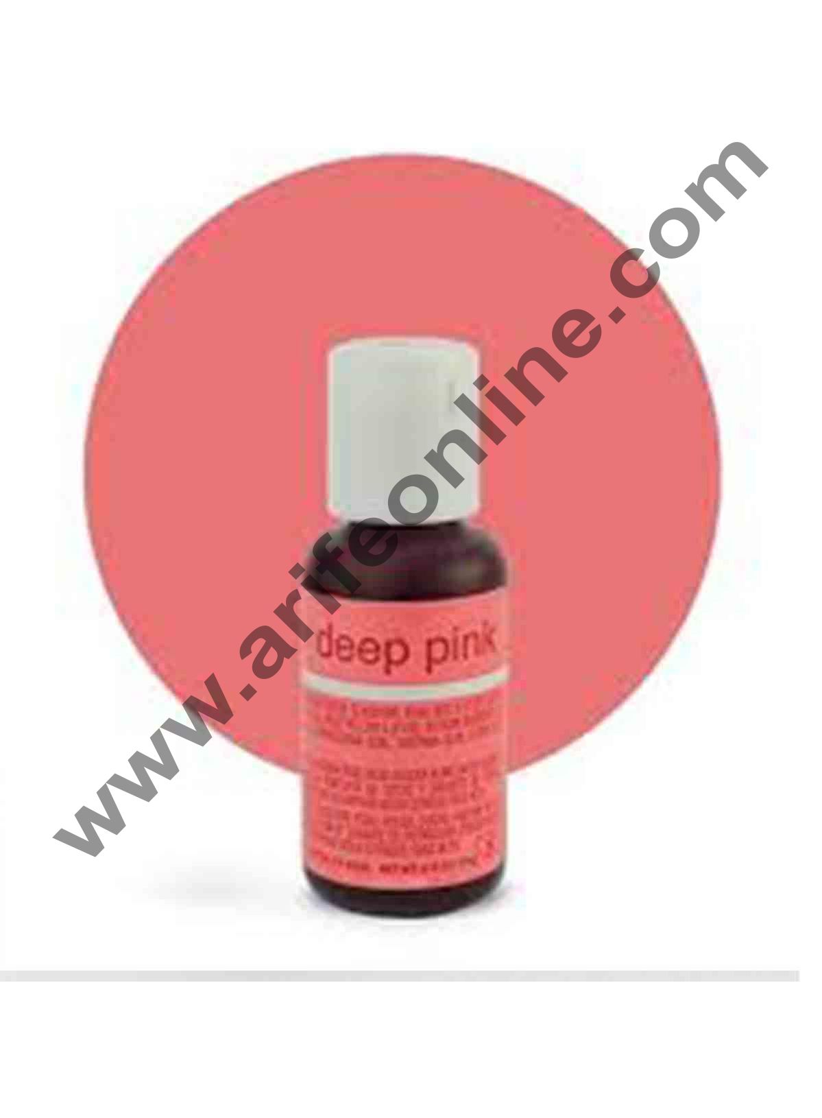 Chefmaster Liqua-Gel Deep Pink .70 oz Food Color (20g)