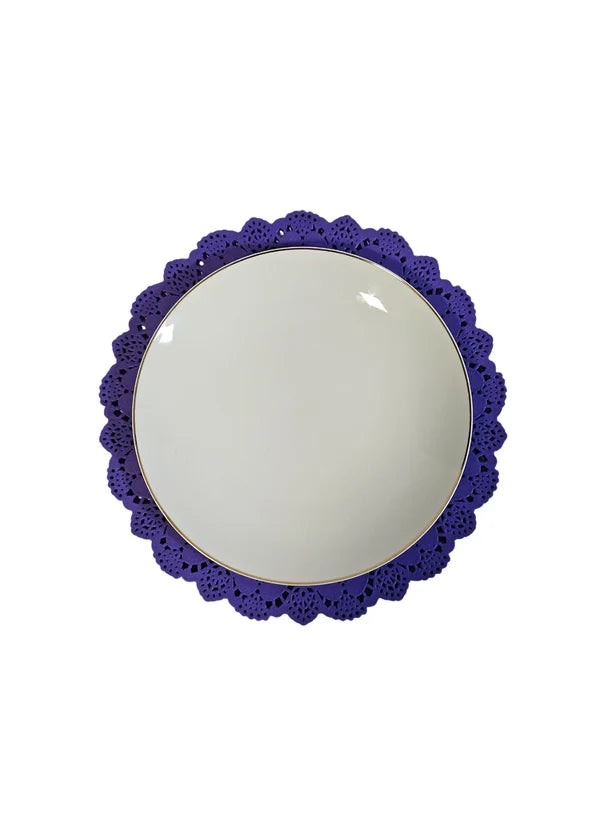 3.5 Inch Paper Doilies | Round Placemats | Decorative Accessories | Disposable Paper Mats – Purple – 100 pcs Pack(SBPD-P-3.5) (MOQ 12 PACK)